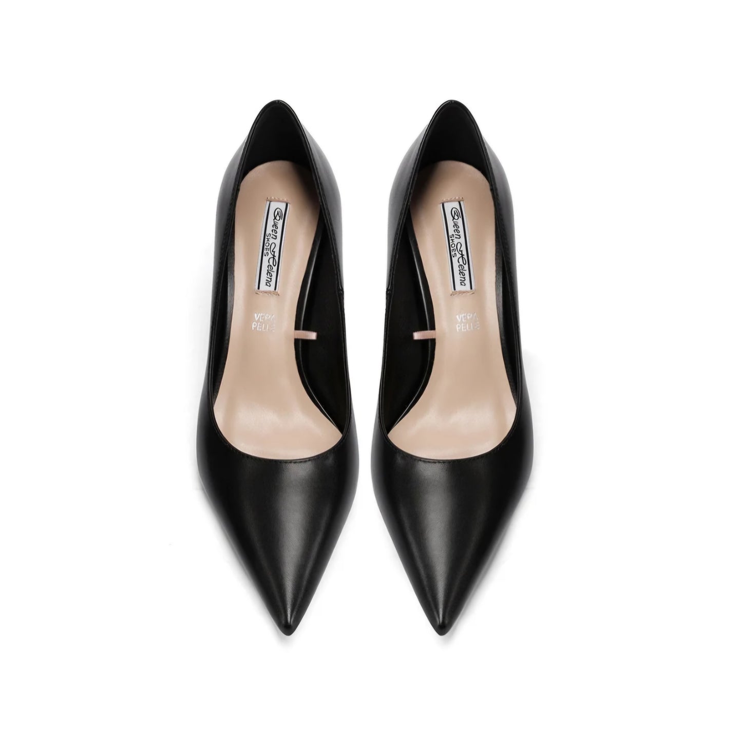 Décolleté Donna Nero tacco riporto Oro