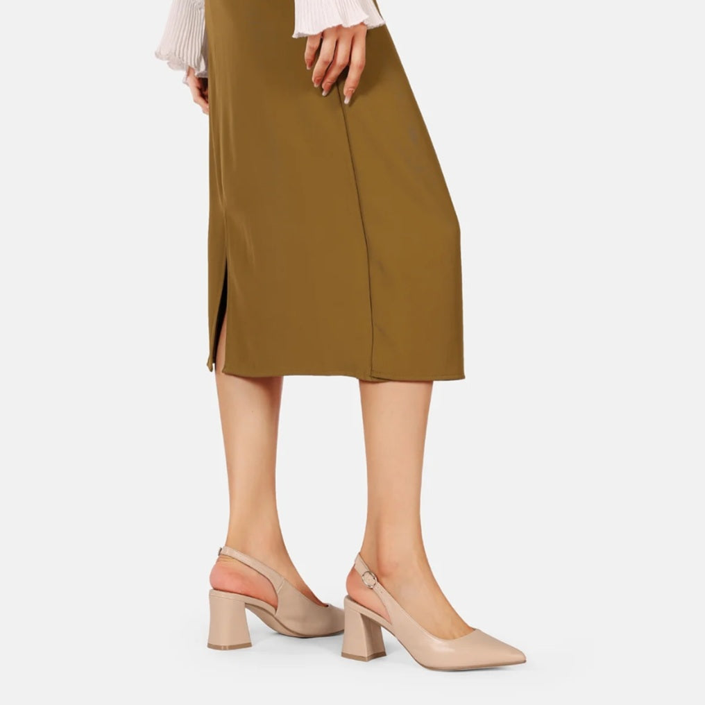 Décolleté Chanel Donna Nude tacco doppio