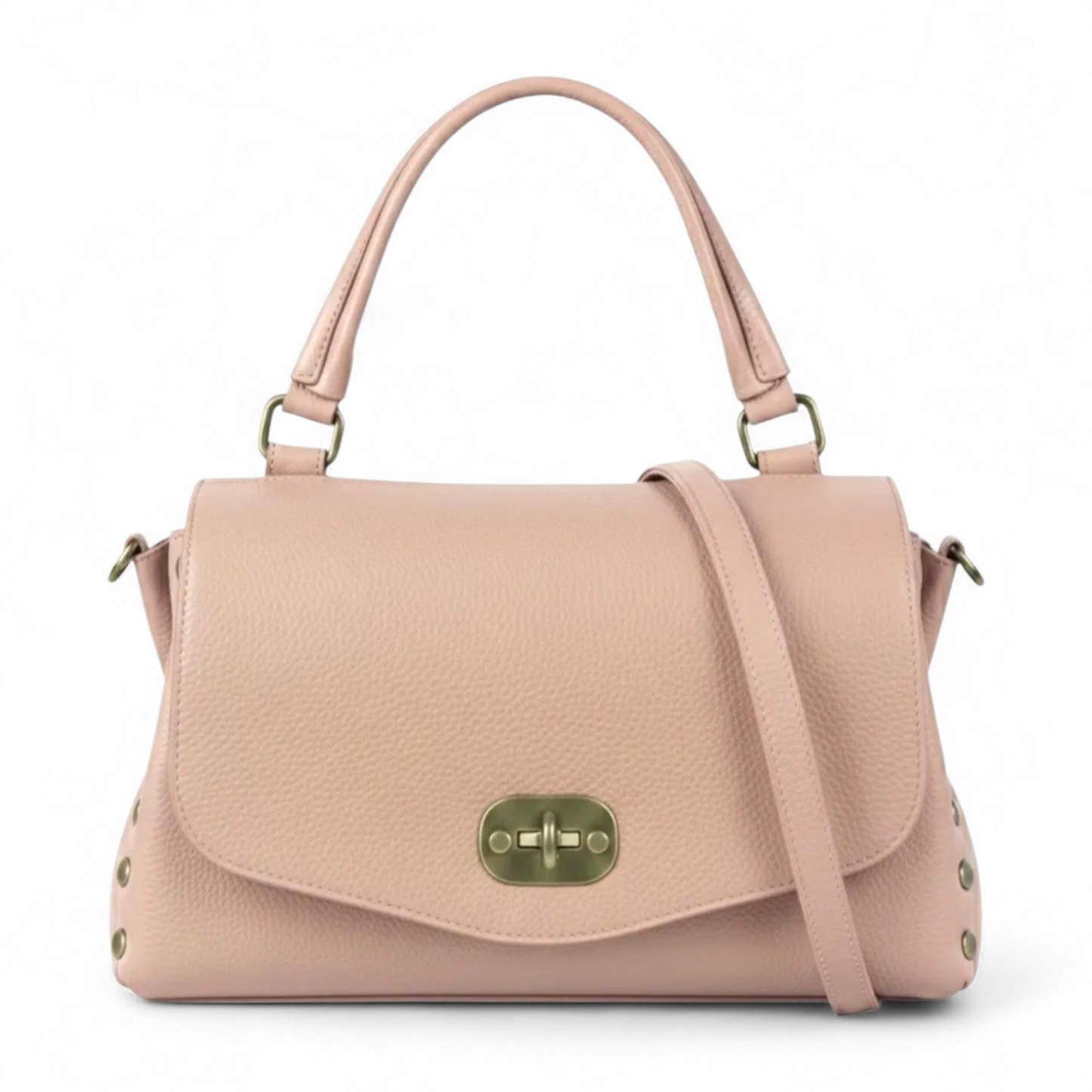 Borsa a Mano Postina in Pelle Susy con Borchie