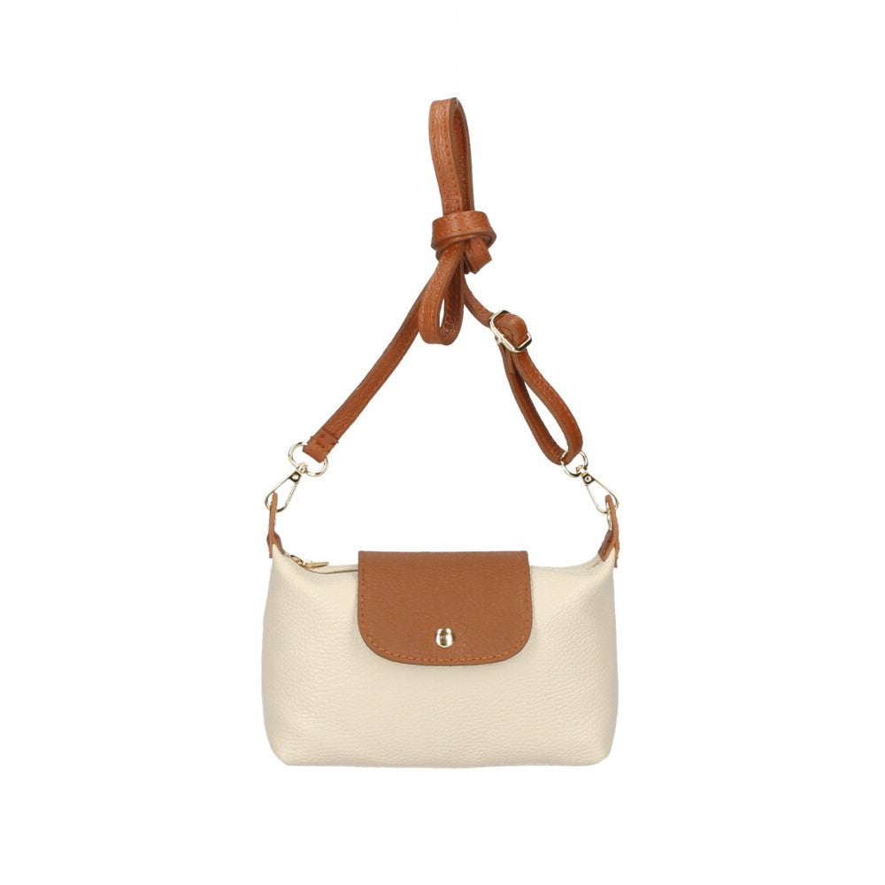 Tracollina Bicolore in Pelle Terry