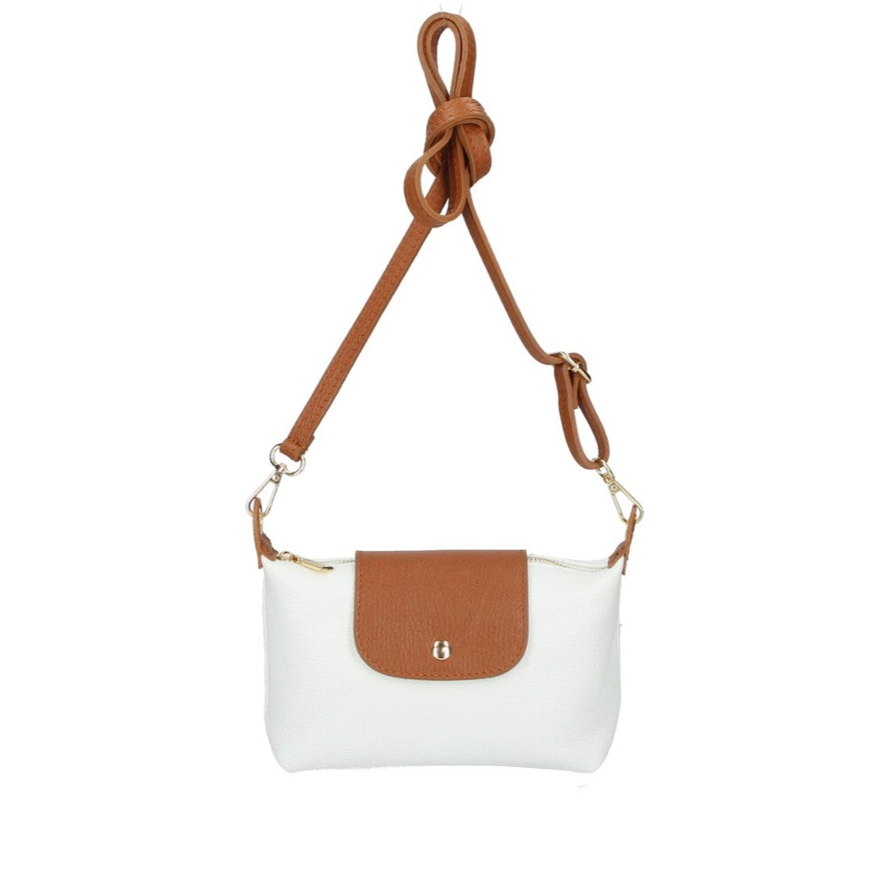 Tracollina Bicolore in Pelle Terry