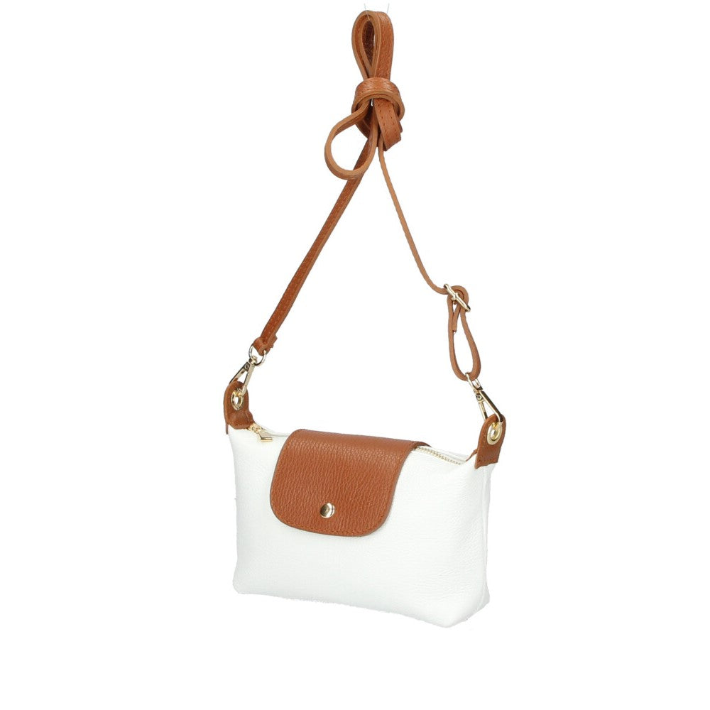 Tracollina Bicolore in Pelle Terry