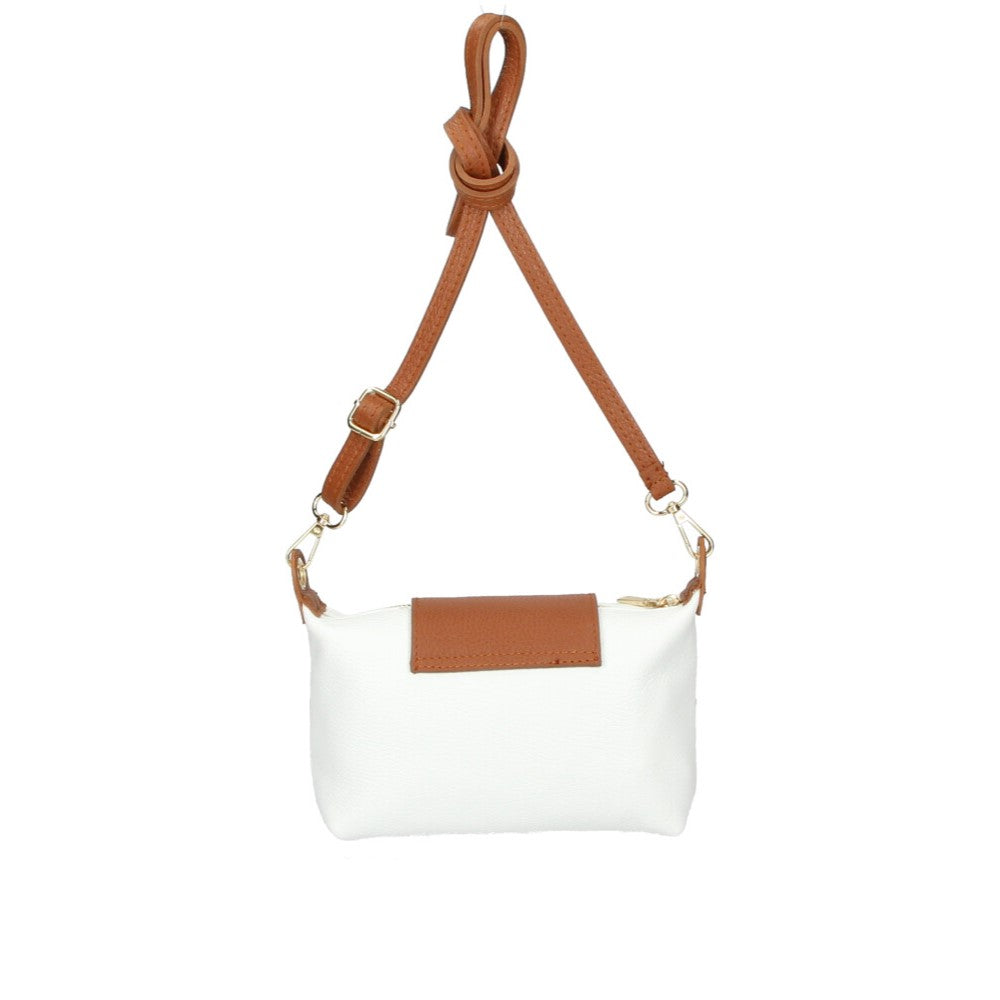 Tracollina Bicolore in Pelle Terry