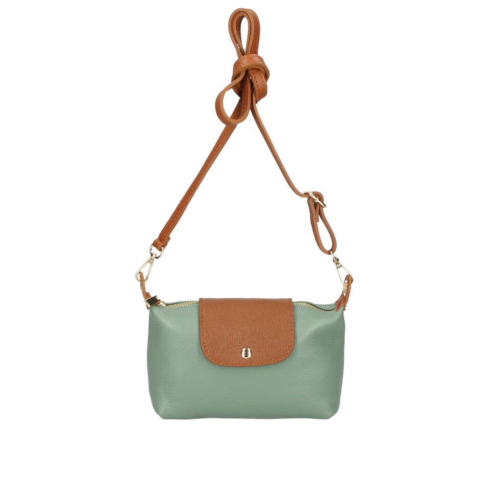 Tracollina Bicolore in Pelle Terry