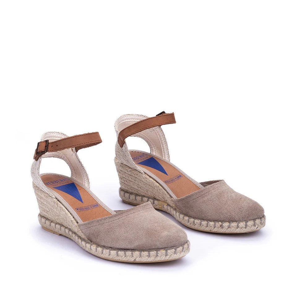 Espadrillas Donna Verbenas Malena Zeppa Pietra