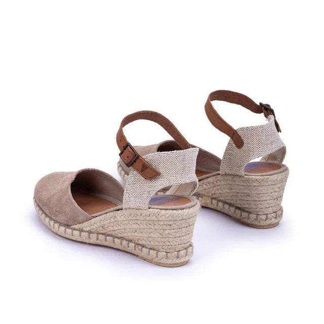 Espadrillas Donna Verbenas Malena Zeppa Pietra