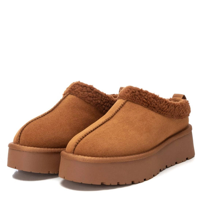 Stivaletto Donna XTI Slip-on Imbottito in tessuto scamosciato Cuoio