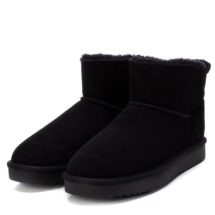 Stivaletto Donna XTI Imbottito corto in tessuto scamosciato Nero
