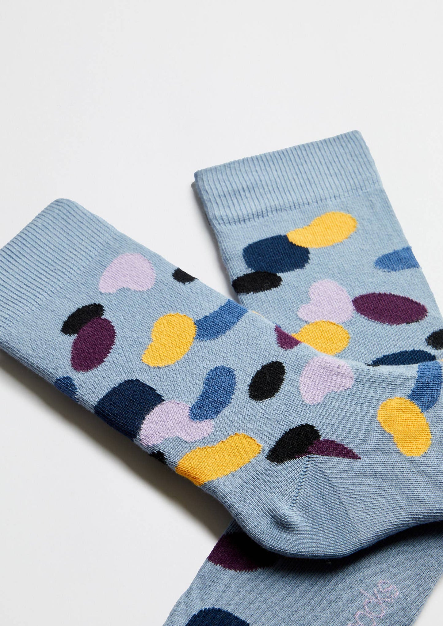 BeAbstract Blu - Calzini in Cotone 100% Biologico: Blu Chiaro - Taglia - 36/40
