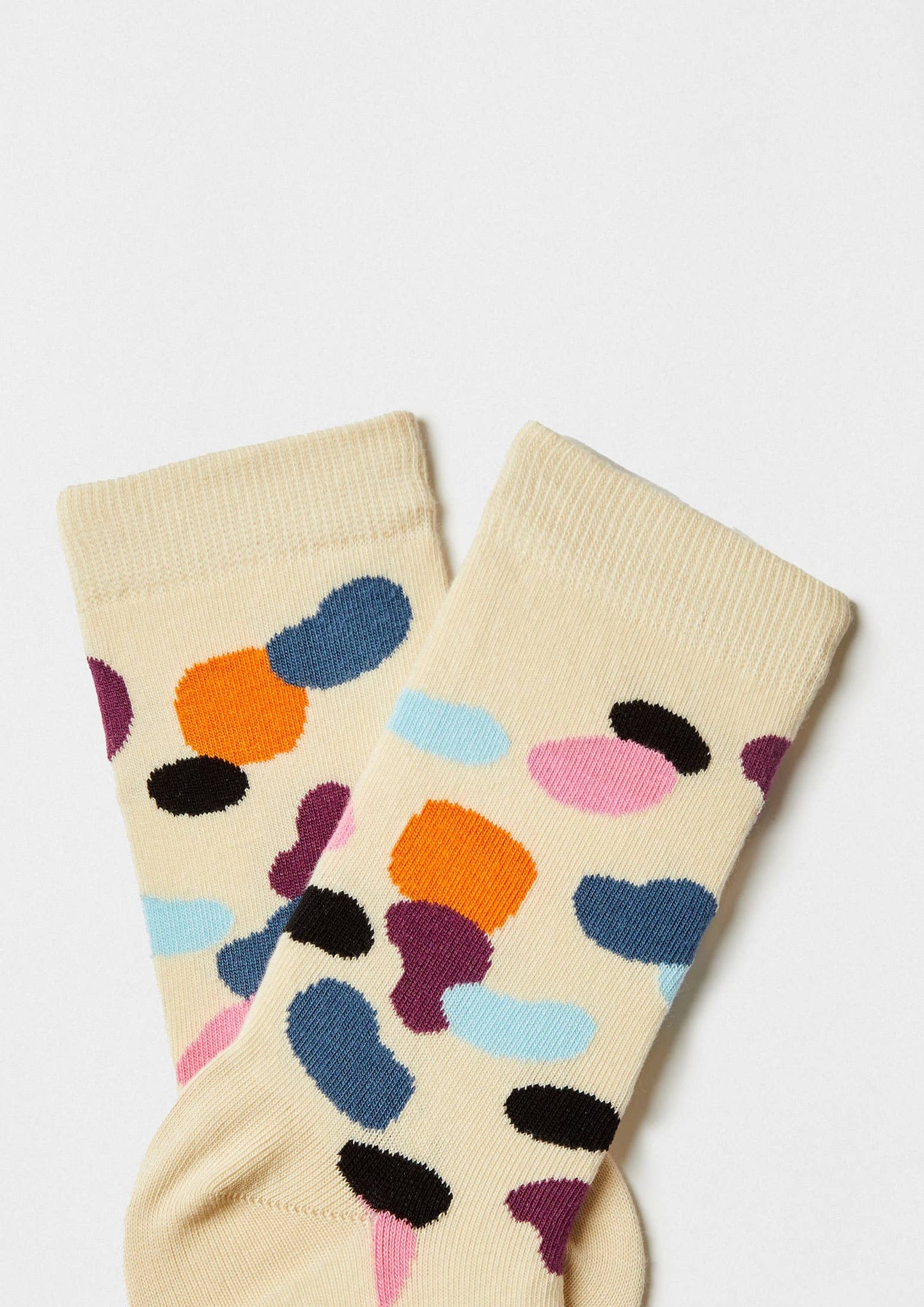 BeAbstract Grezzo - Calzini in Cotone 100% Biologico: Beige - Taglia - 36/40
