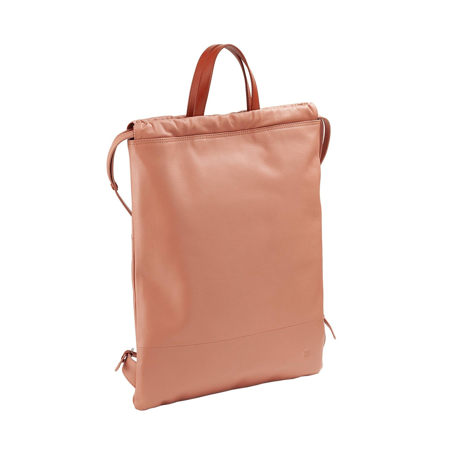 Zaino a sacca in pelle da donna DUDU Flamingo Pink