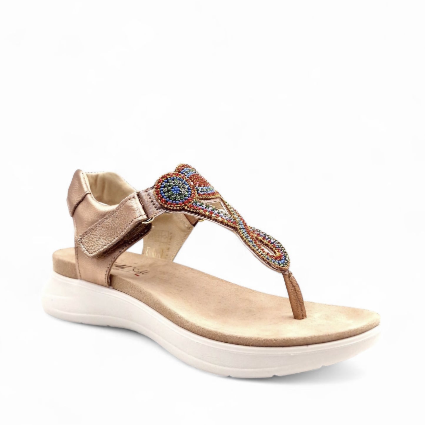 Sandalo Donna Enval Fusbet Infradito Champagne