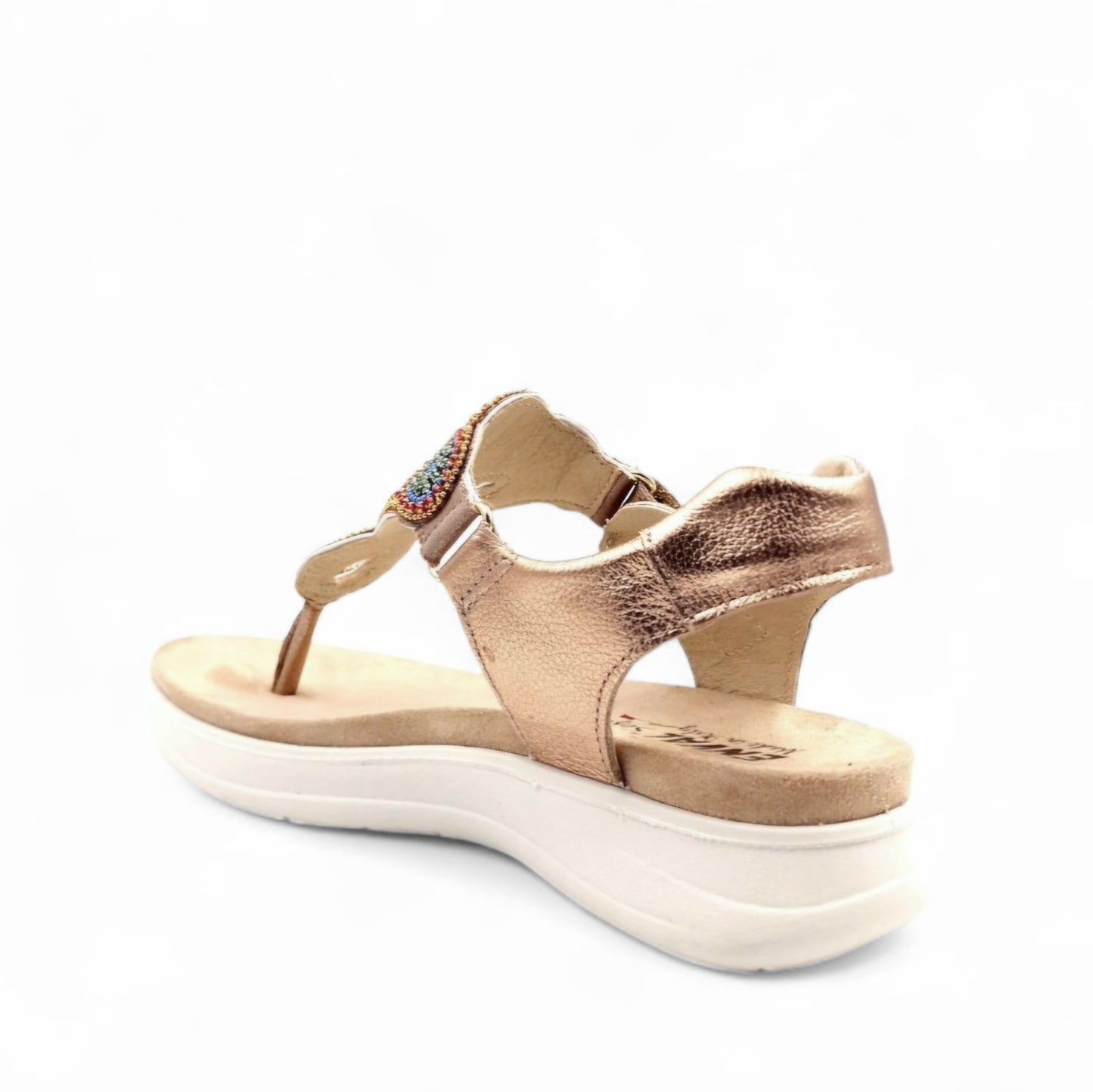 Sandalo Donna Enval Fusbet Infradito Champagne