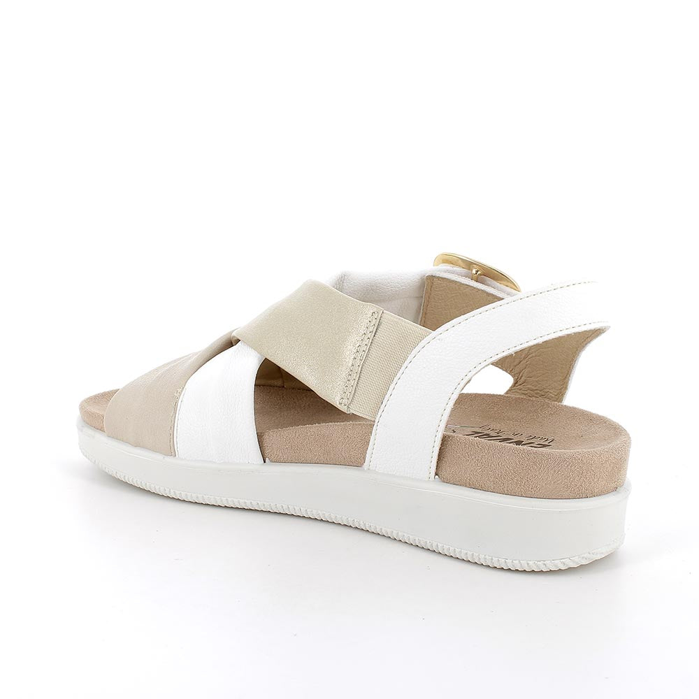 Sandalo Donna Enval Fusbet Fibbione Bianco