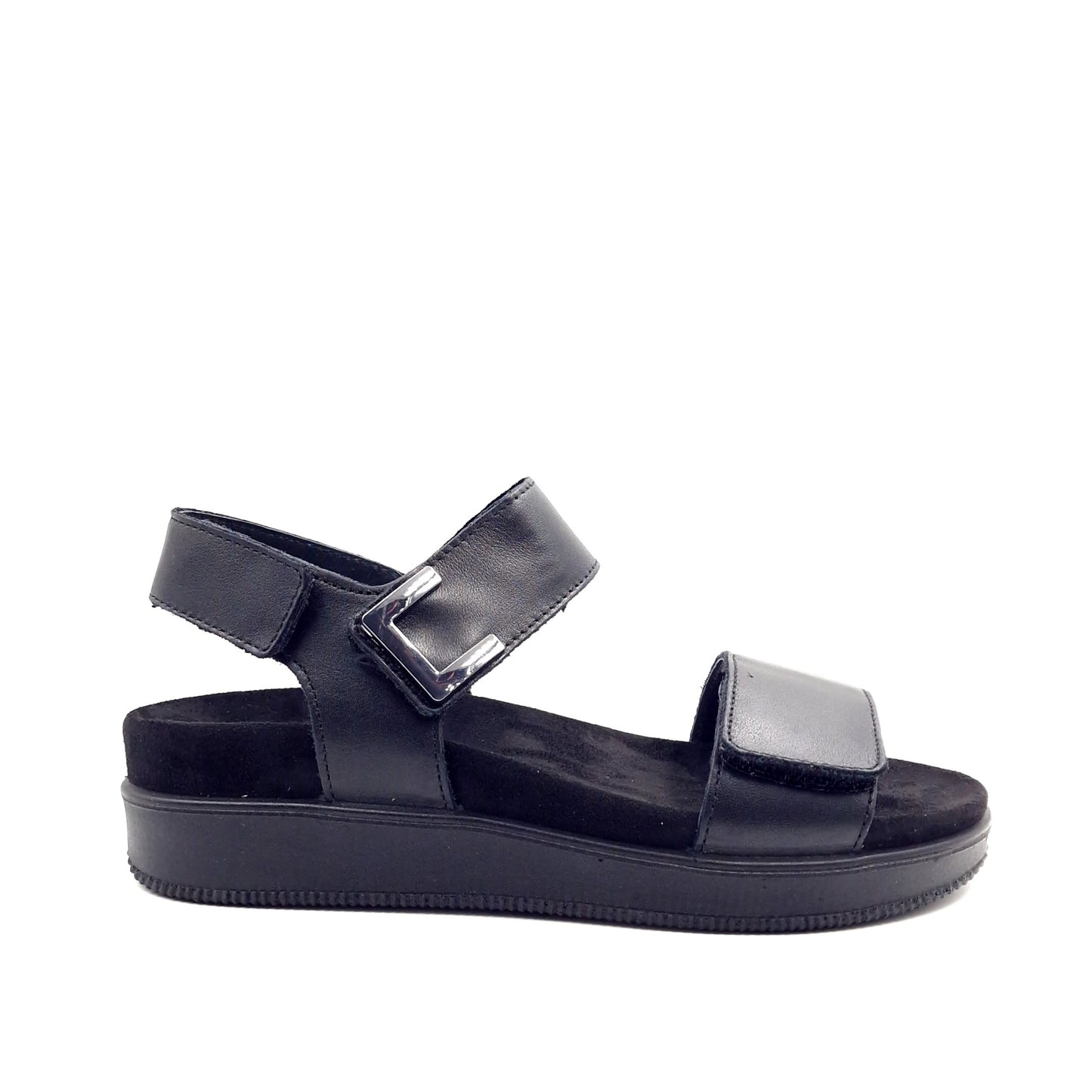 Sandalo Donna Enval Fusbet Fascia Nero