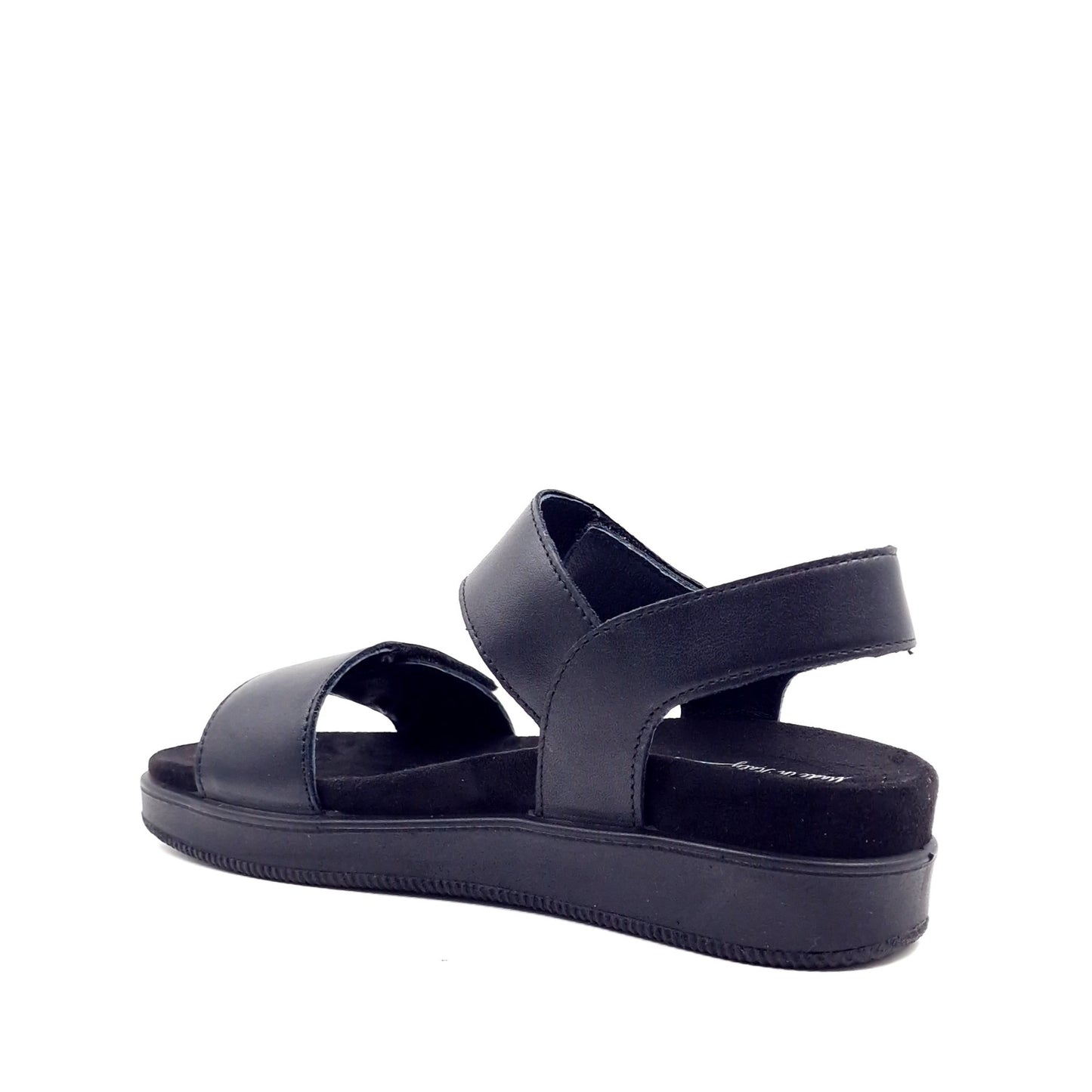 Sandalo Donna Enval Fusbet Fascia Nero