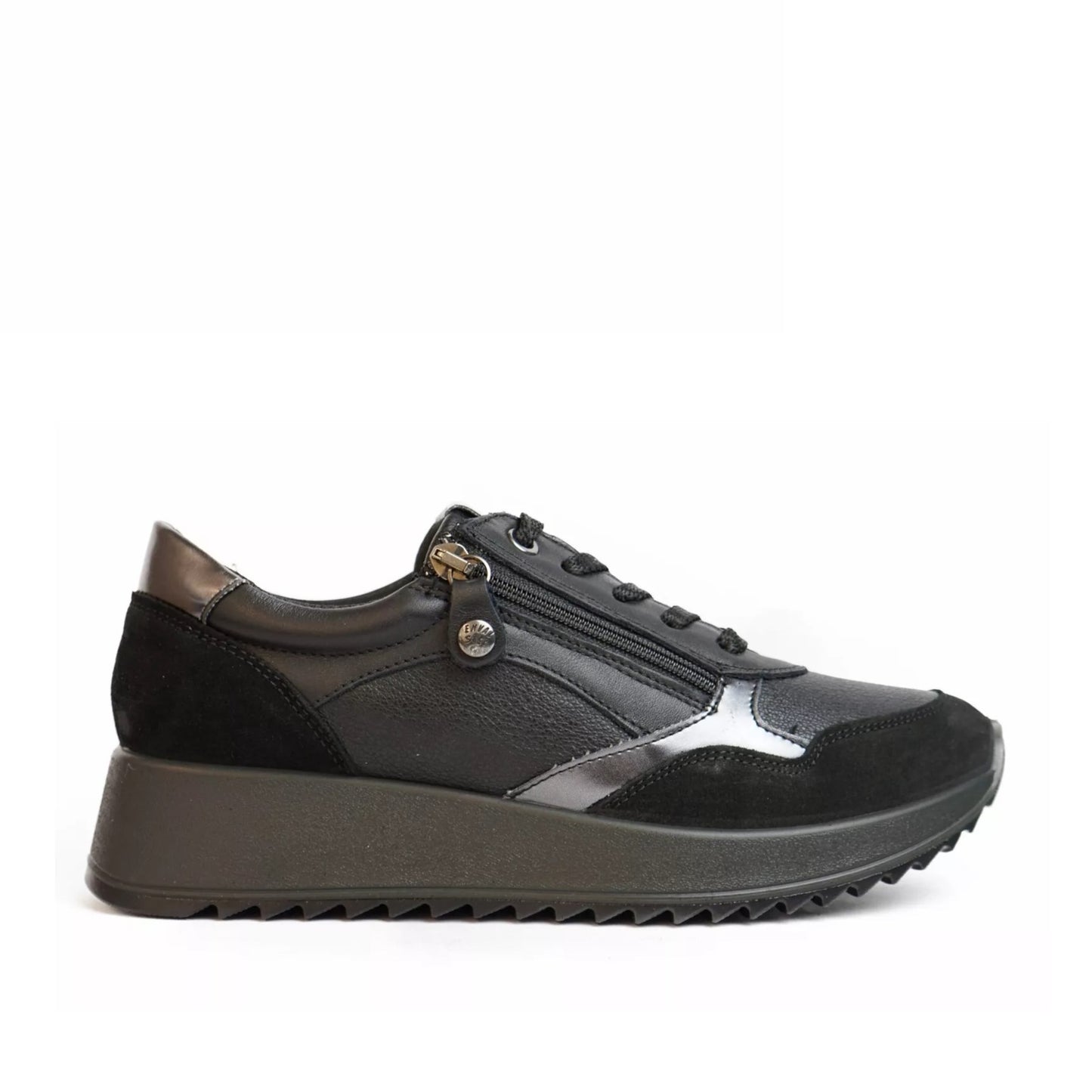 Sneaker Donna Enval in Pelle Nero