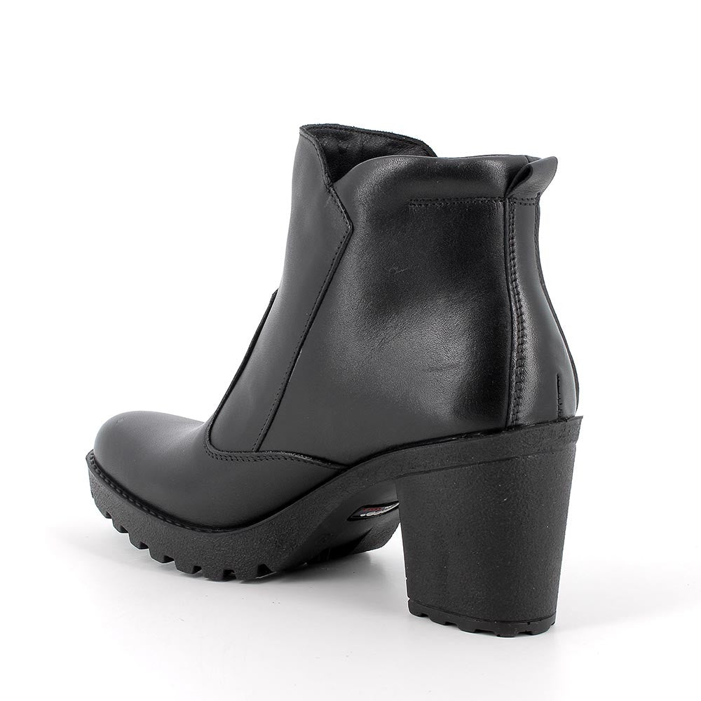 Stivaletto Donna Tacco con Zip Igi&Co in Pelle Nero