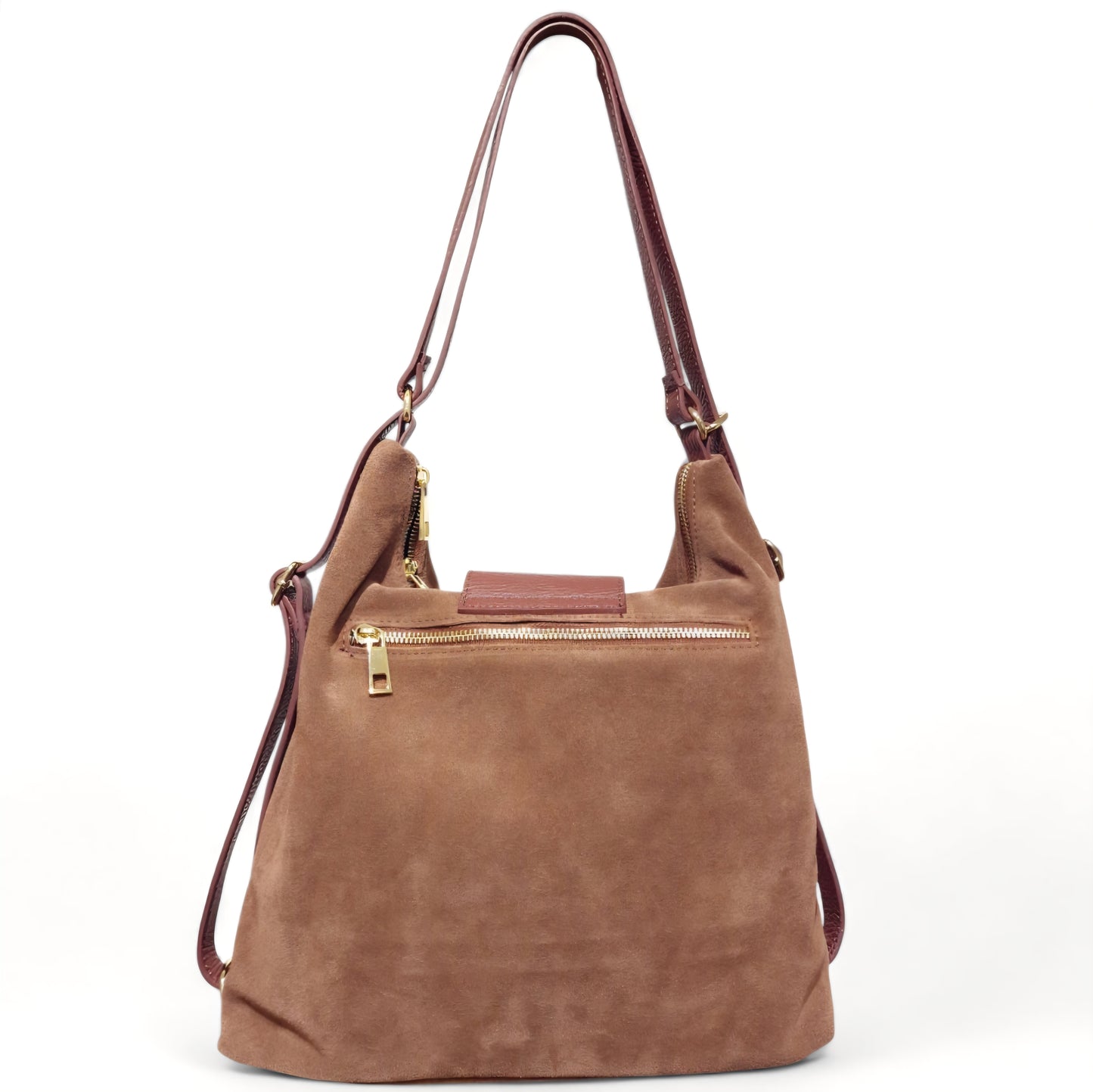 Borsa a Spalla/Zaino in Pelle Scamosciata Luana