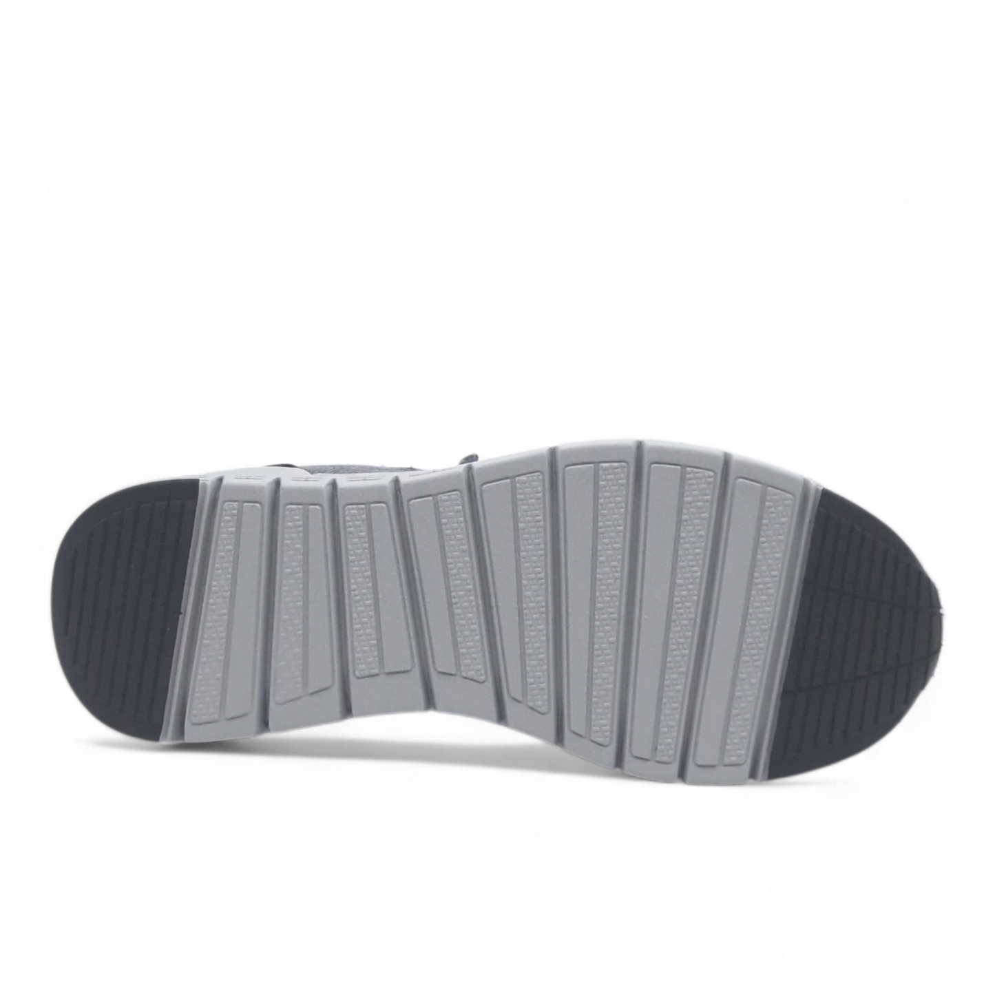 Sneaker Uomo Grunland in Tessuto e Pelle Blu - Calzata Facile con Lacci Elastici e Sottopiede Re-Soft