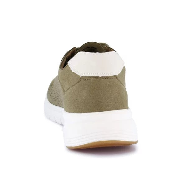 Sneakers Uomo Grunland traforate Verde Militare Ultra Leggere