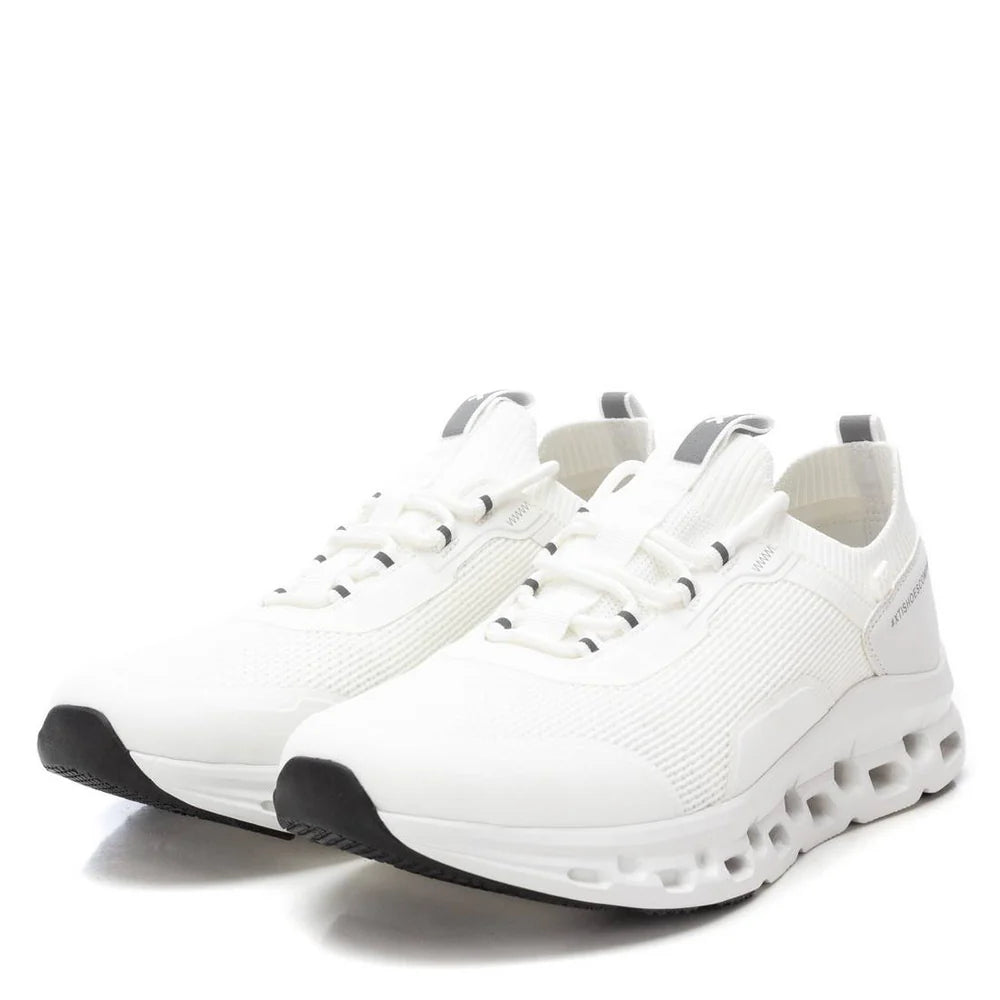 Sneakers Slip on Uomo XTI in Tessuto Bianco con Suola Ammortizzante