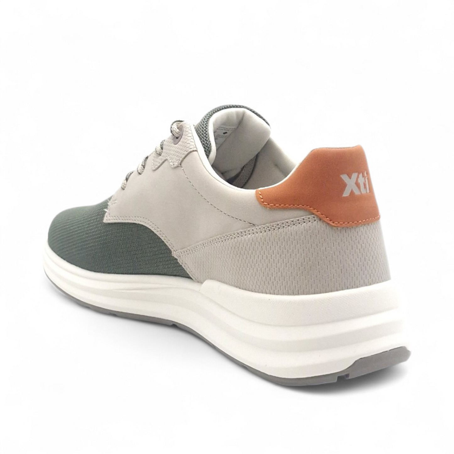 Sneakers Uomo XTI in Tessuto Militare fondo Extra Light