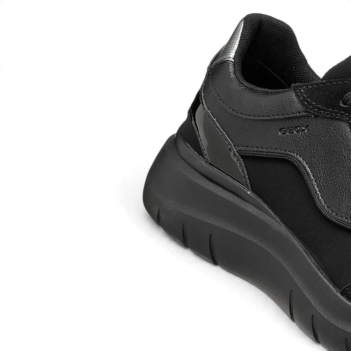 Sneakers Donna GEOX Pelle e Tessuto Nero