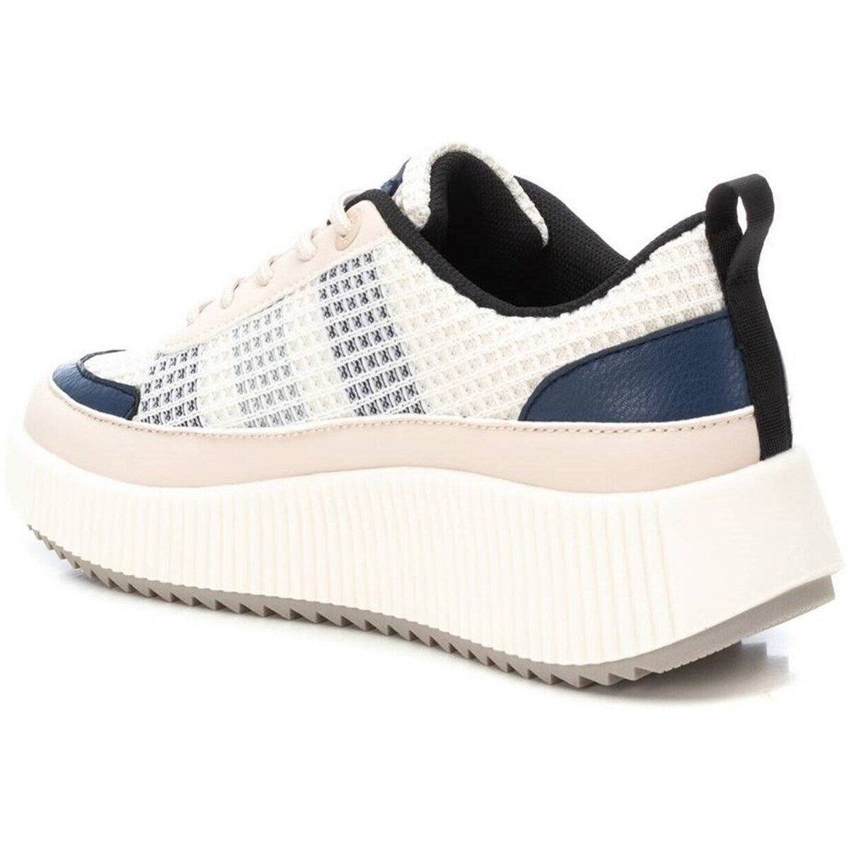 Sneaker Donna Xti in Eco Pelle e Tessuto Blu/Cipria