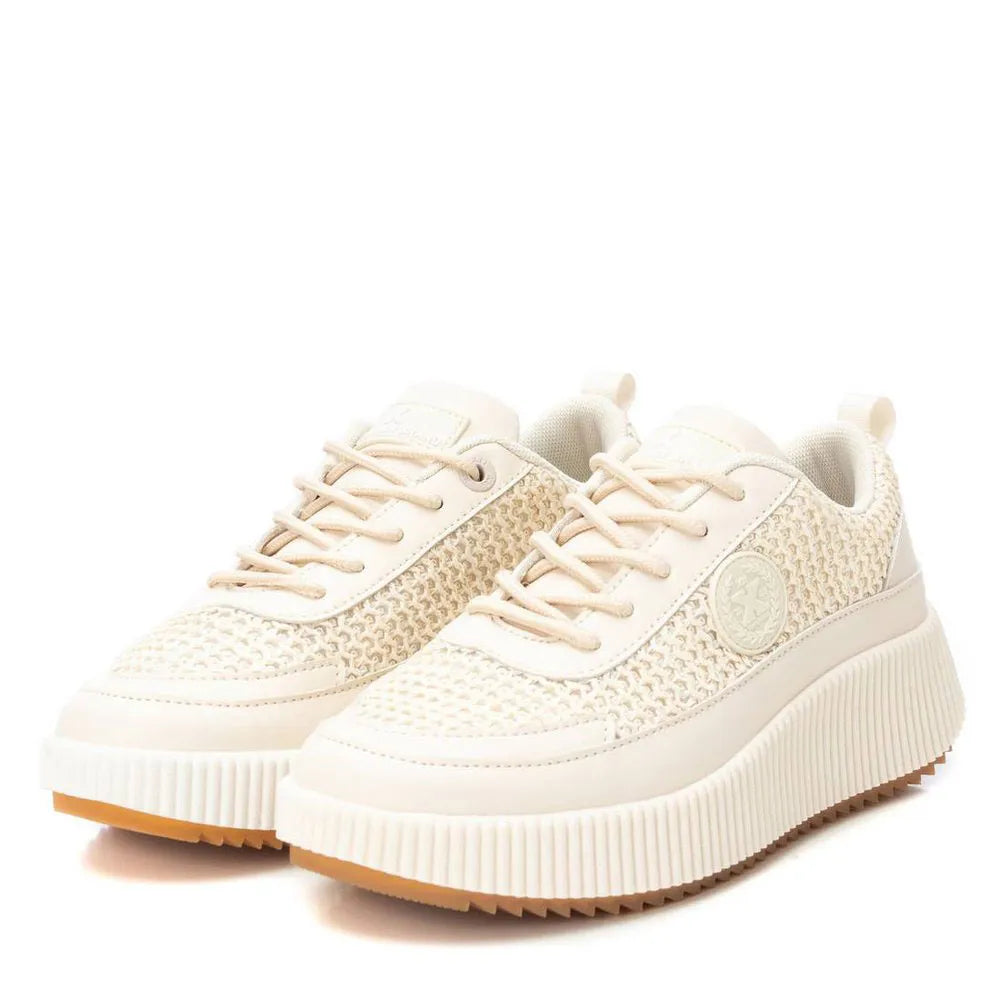 Sneaker Donna Xti in Eco Pelle e Tessuto Beige