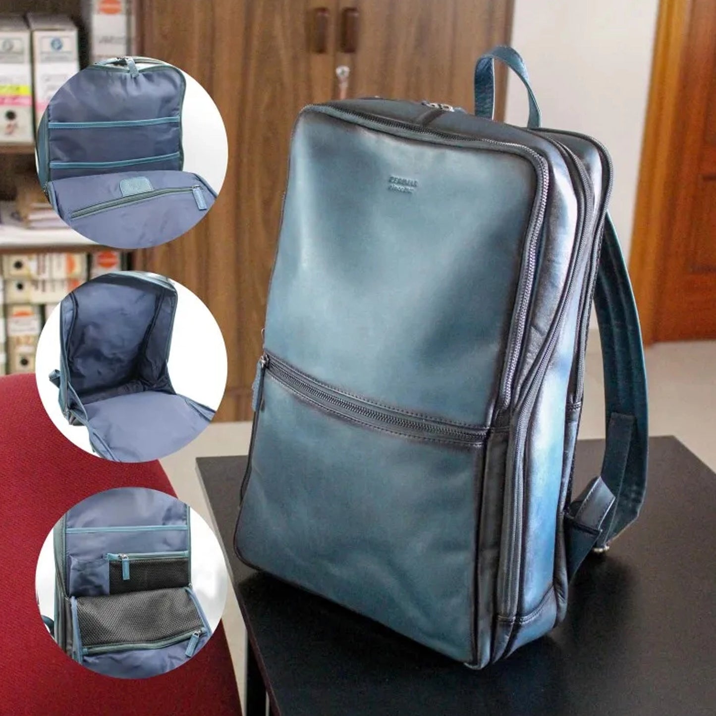 Zaino in Pelle porta PC Zerimar