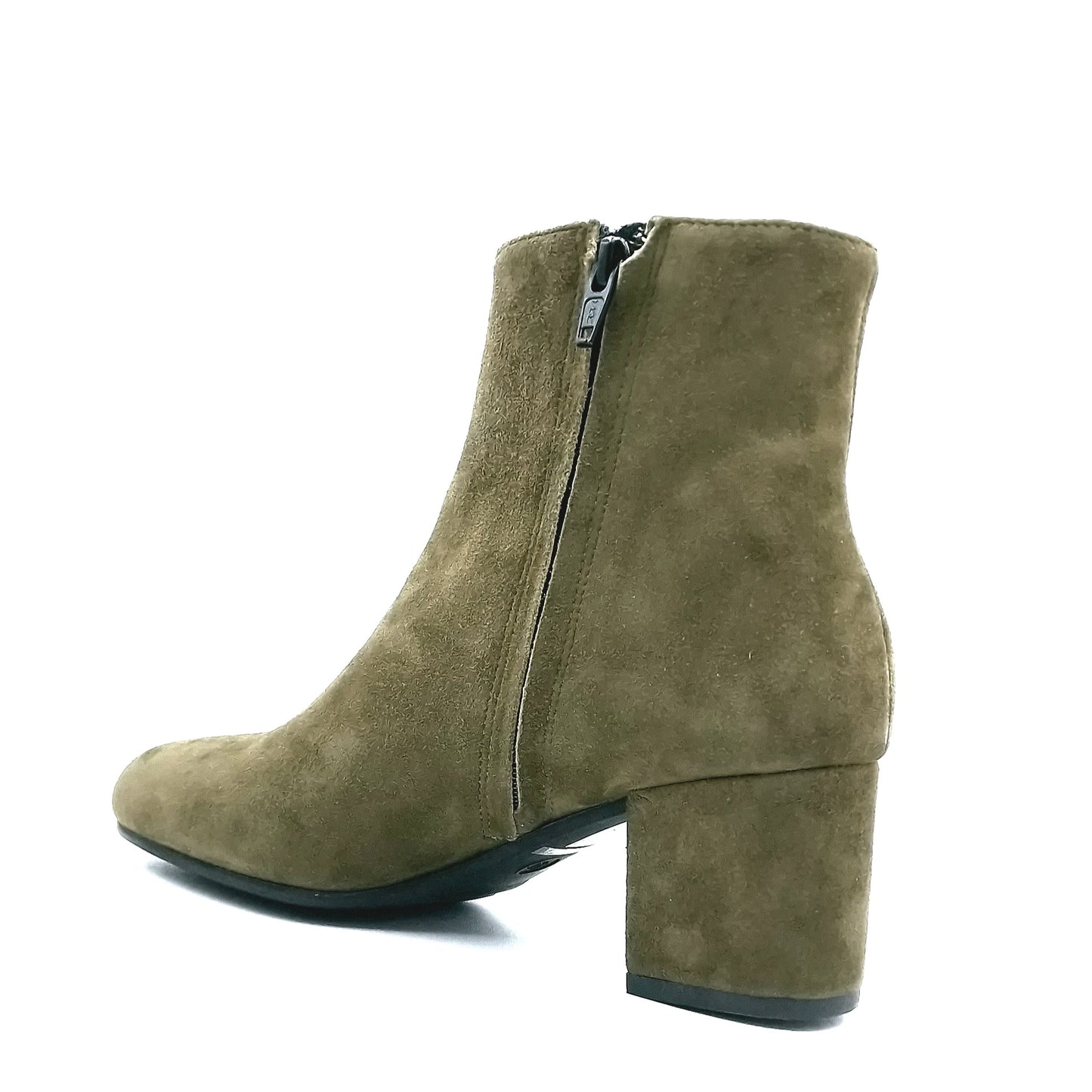 Tronchetto in Pelle Scamosciata Kaki T.50