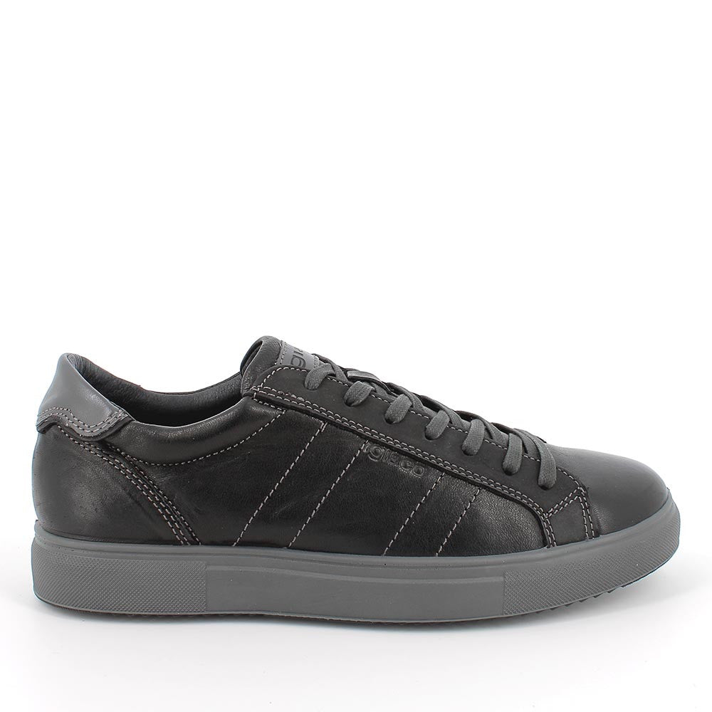 Sneaker Uomo Igi&Co in Pelle Nero Flat