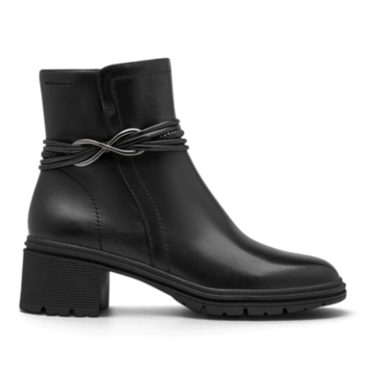 Stivaletto Donna Tamaris in Pelle Nero con Fibietta