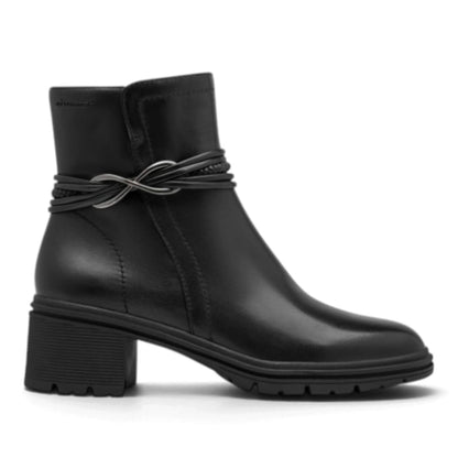 Stivaletto Donna Tamaris in Pelle Nero con Fibietta