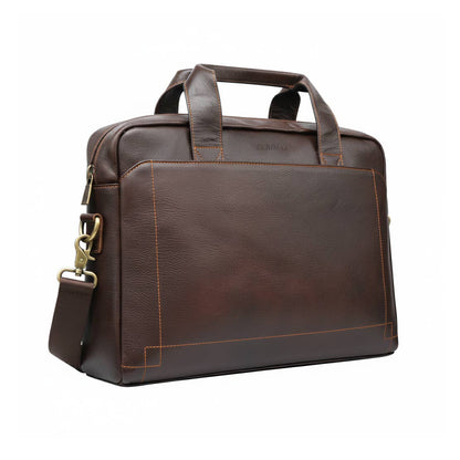 Borsa da Lavoro in Pelle Marrone – Elegante e Professionale