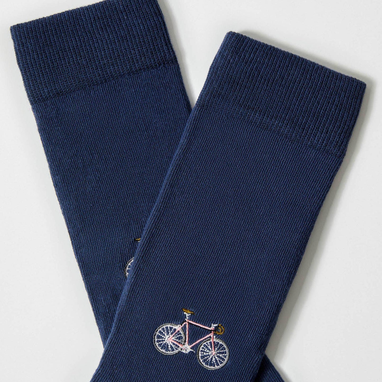 BeBicycle Ricamato - Calzini in Cotone 100% Biologico: Taglia 36/40