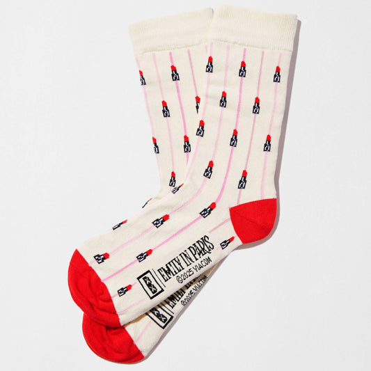 Calzini BeEmilyInParis Rossetto - 100% Cotone Biologico: Taglia 36/40