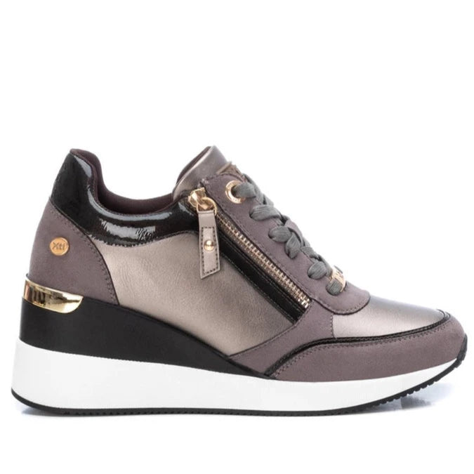 Sneaker Donna Xti con Zip Piombo