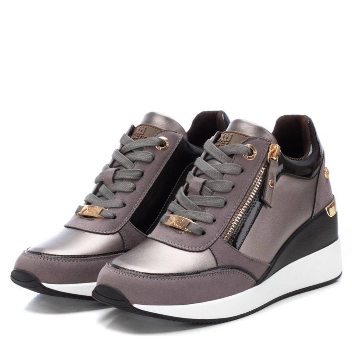 Sneaker Donna Xti con Zip Piombo