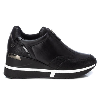 Sneaker Slip on Donna Xti con Zip Nero