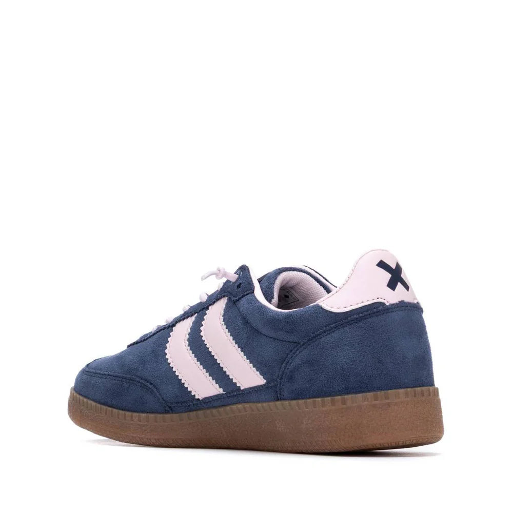 Sneakers Donna Xti Scamosciato Blu riporti Cipria