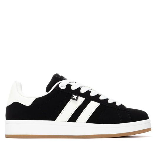 Sneakers Donna Xti Scamosciato Nero riporti Bianco
