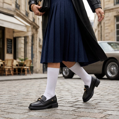 Mocassino Donna in Pelle Donna Serena con Fondo Doppio e accessorio