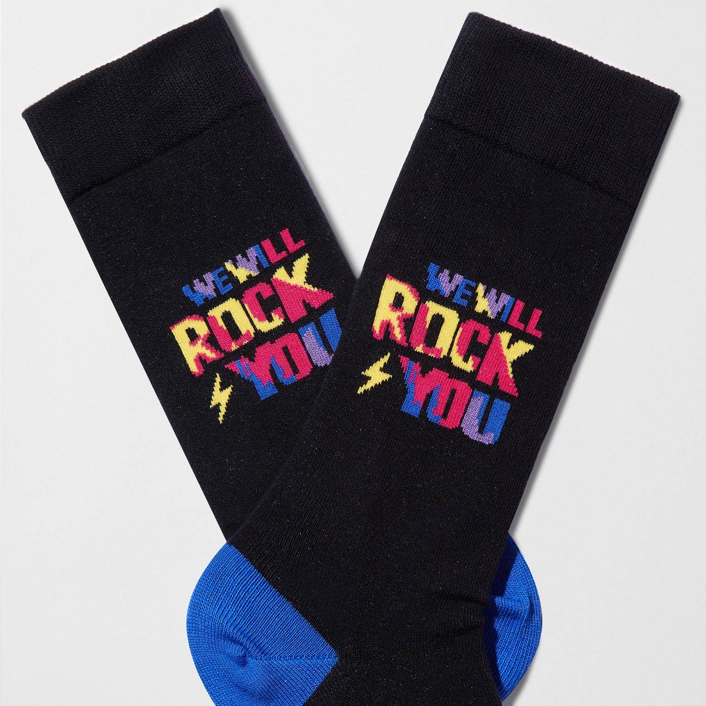 BeQueen We Will Rock You - Calzini in Cotone 100% Biologico: Taglia 36/40