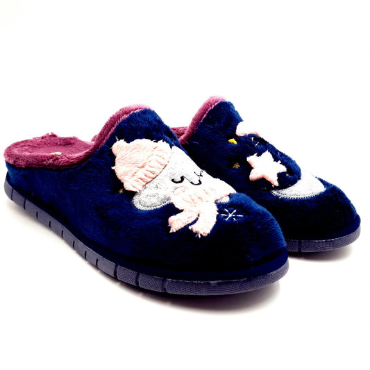 Pantofola Beego Luna Donna Blu