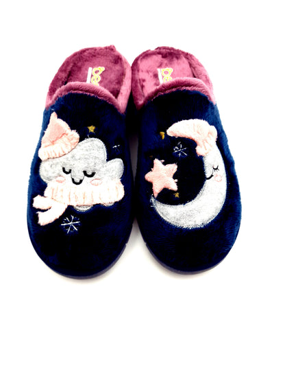 Pantofola Beego Luna Donna Blu