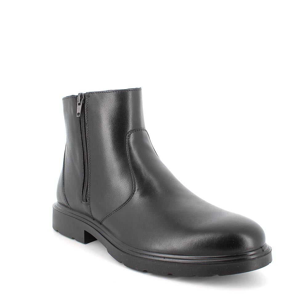 Stivaletto Igi Co Uomo in Pelle Nero Scarpine Italiane