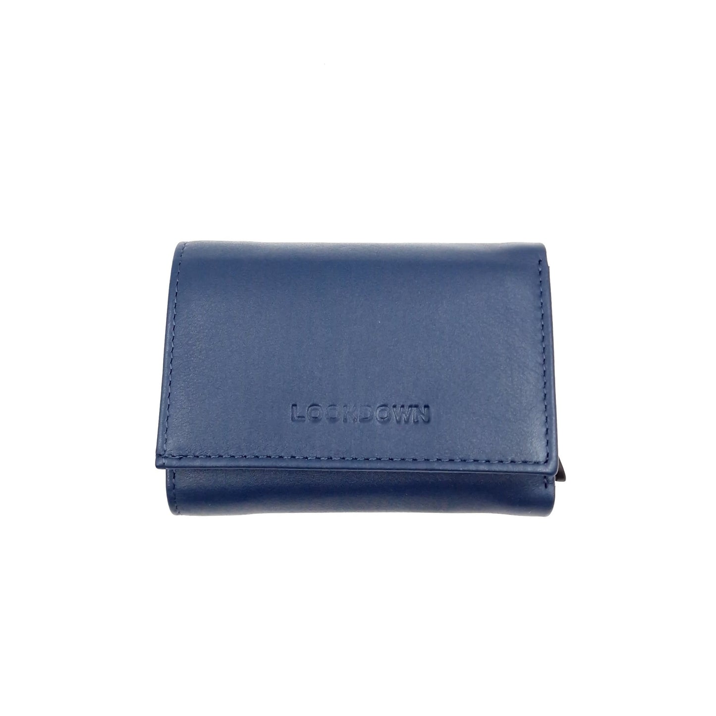 Portafogli  con Card Holder in Pelle Blu