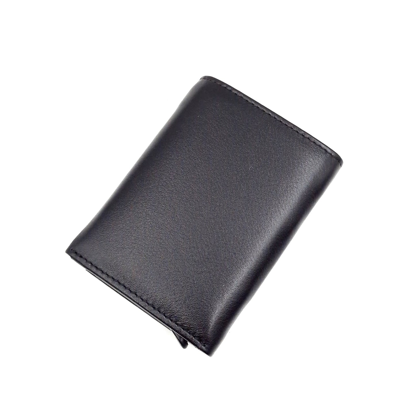 Portafogli  con Card Holder in Pelle Nero